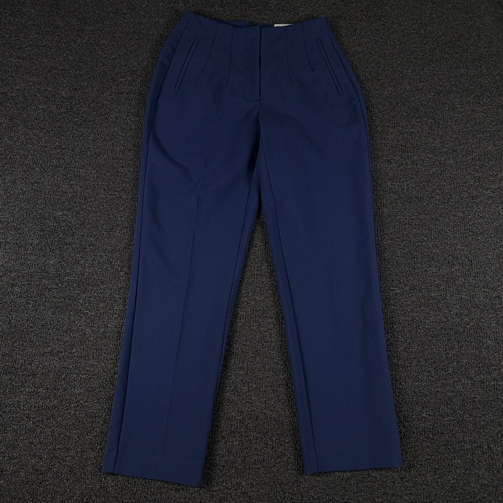 Nine West Tapered Pants Womens 2 WW23X411RS Resolute Blue Stretch NEW